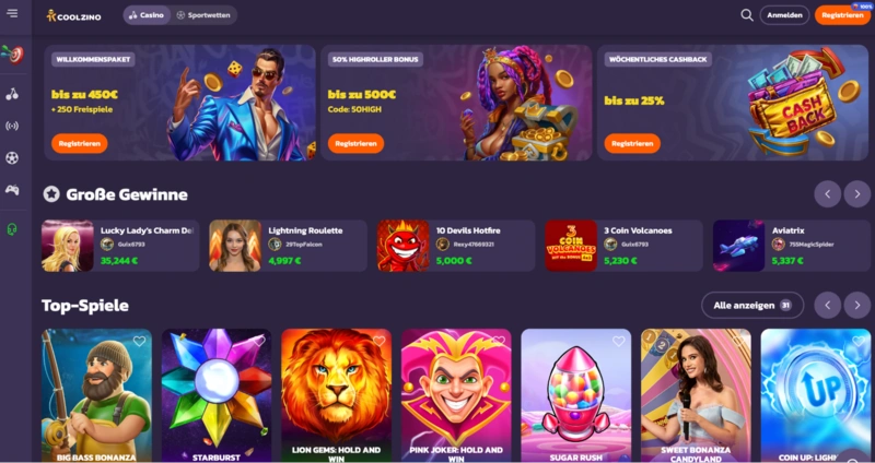 Coolzino Homepage